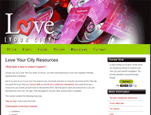 Tablet Screenshot of loveyourcity.com